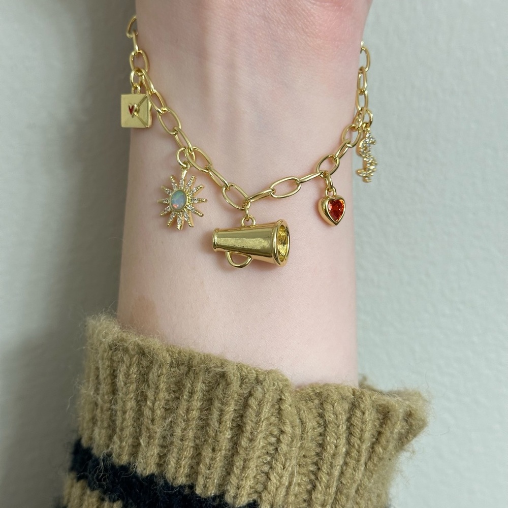 Taylor Swift The Life of a Showgirl Inspired Charm Bracelet